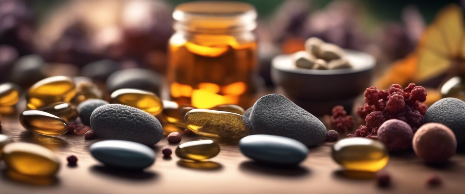 Variety of immune-boosting supplements